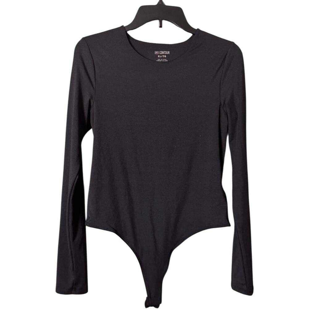 SWS Contour Black Long Sleeve Bodysuit Sz XL